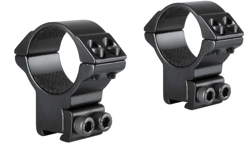 Hawke Match Ring Mounts 9-11mm 1 Inch Low - Double Screw